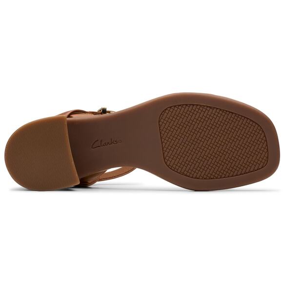 NWT  Clarks Women Jaylan Ray Tan Leather 7.5 Medium - Picture 2 of 7